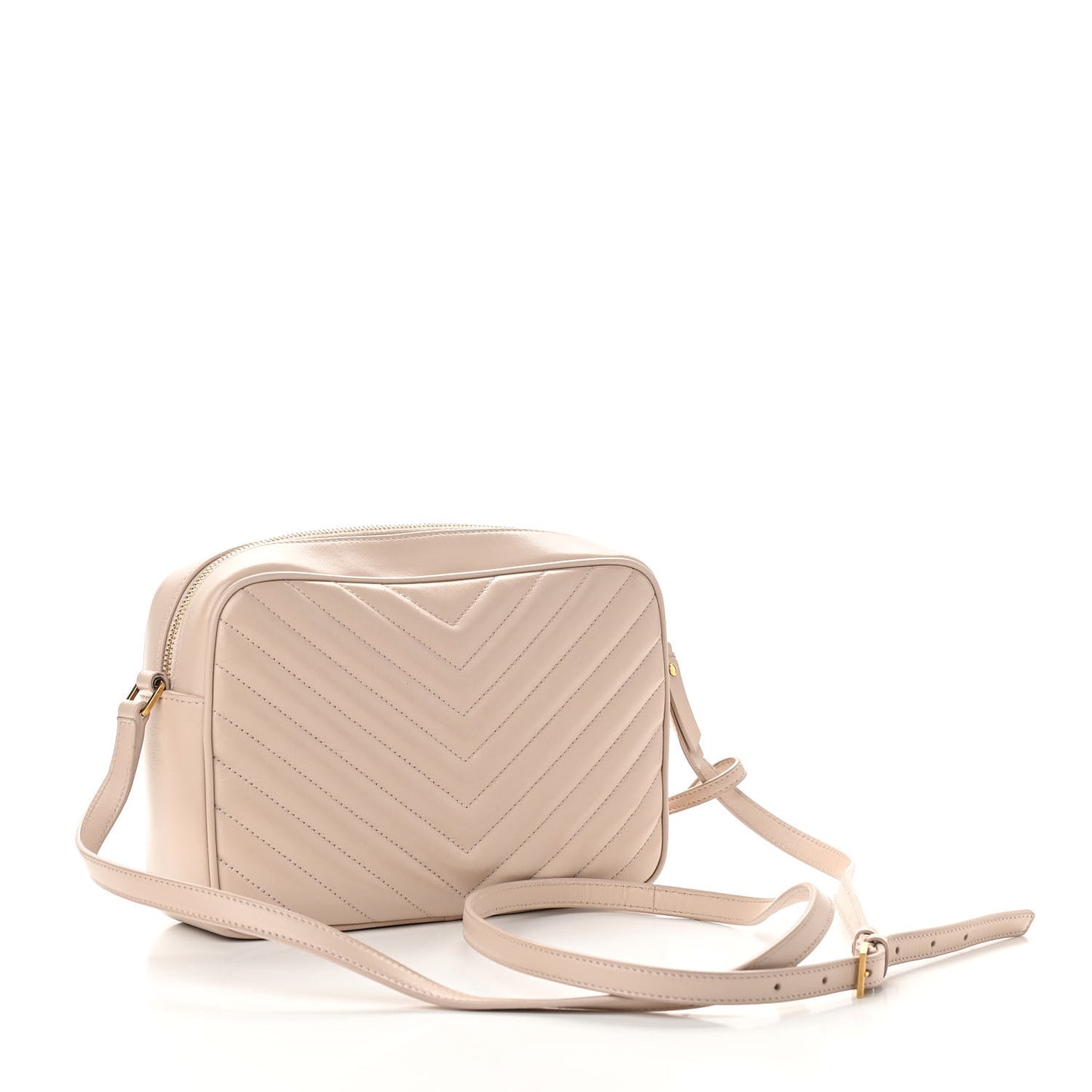 Calfskin Matelasse Monogram Lou Camera Bag Nude Powder