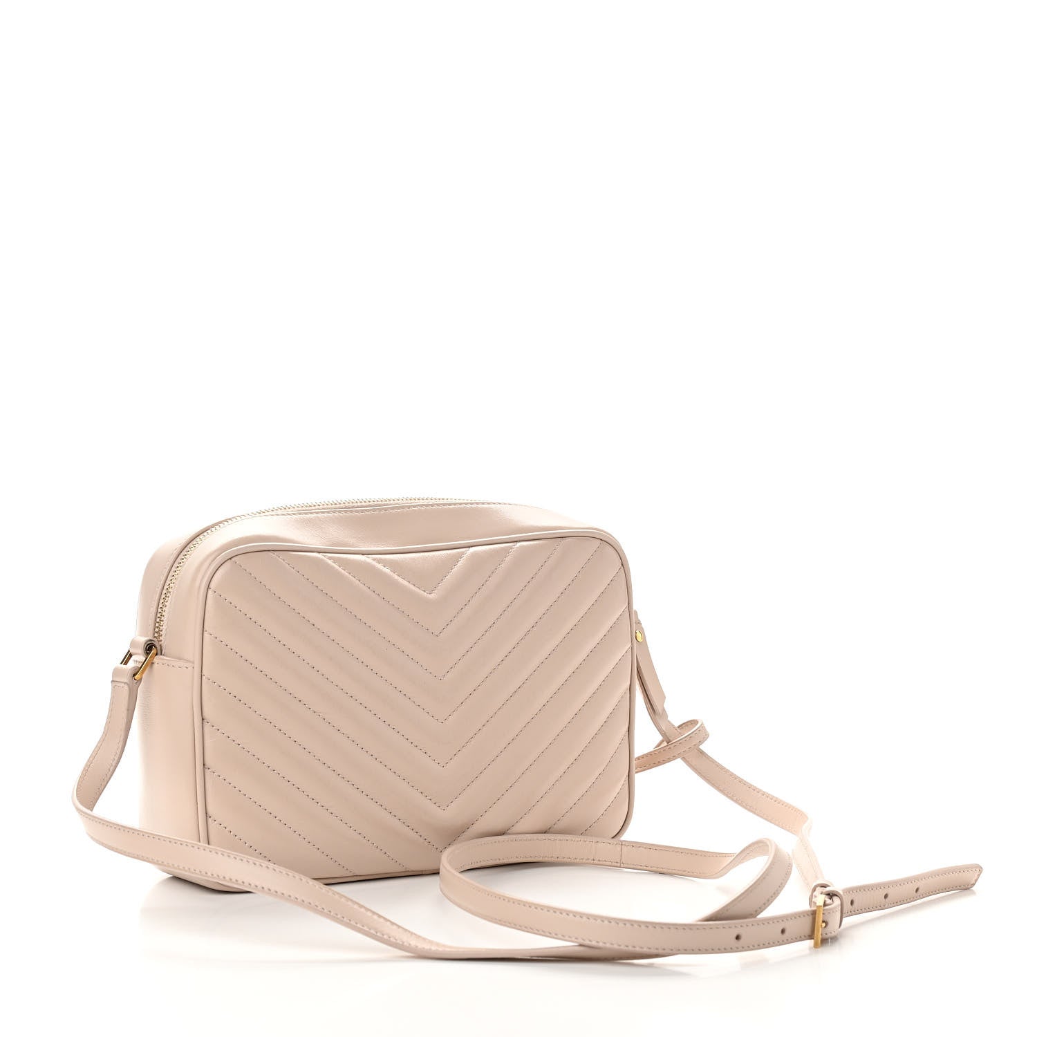 Saint Laurent Calfskin Matelasse Monogram Lou Camera Bag Nude Powder 3 of 13