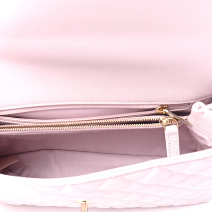 Chanel Caviar Quilted Small Coco Handle Flap Lilas Lilac 4 of 5