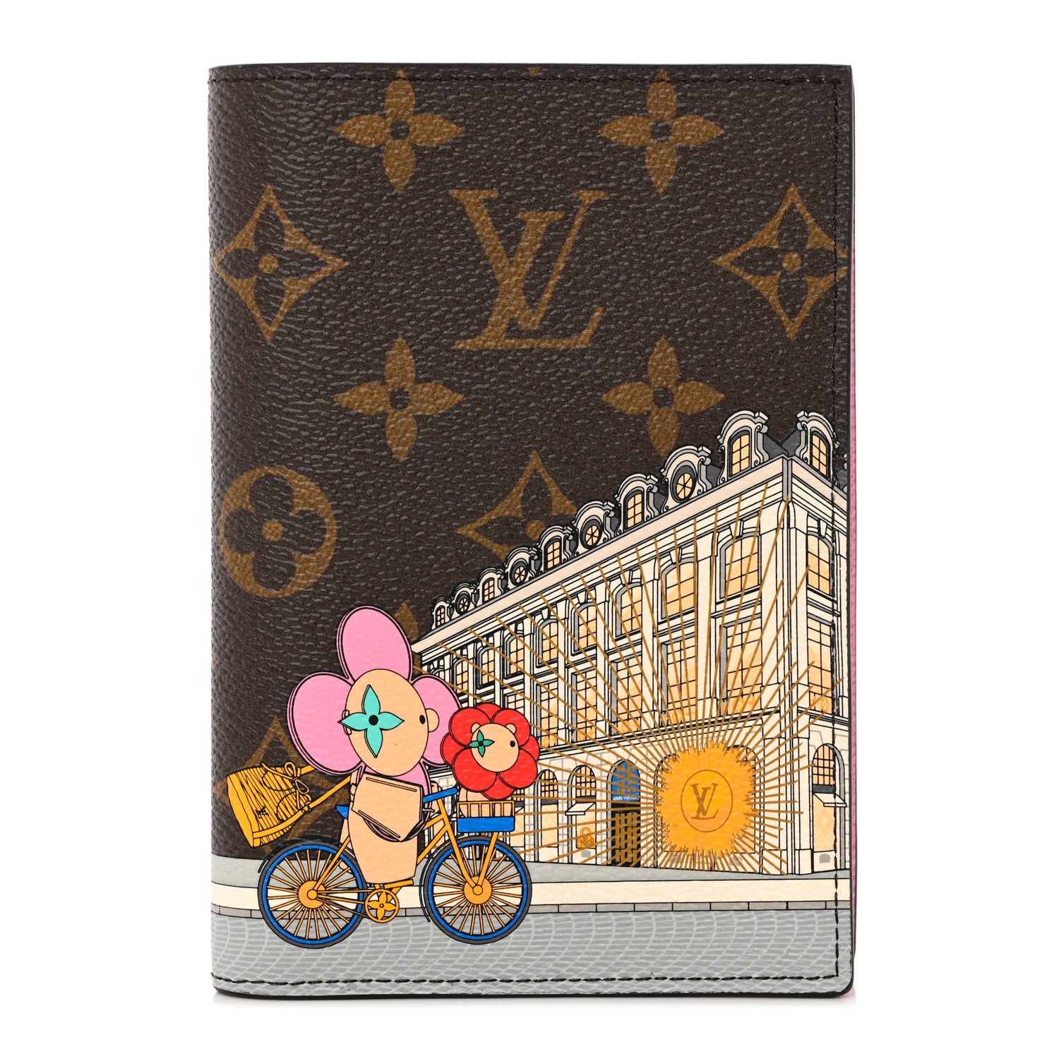 Louis Vuitton Monogram 2022 Christmas Animation Paris Passport Cover Pink 1 of 9