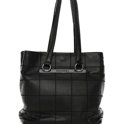Chanel Caviar Square Stitched Large Tote Black 8 of 13