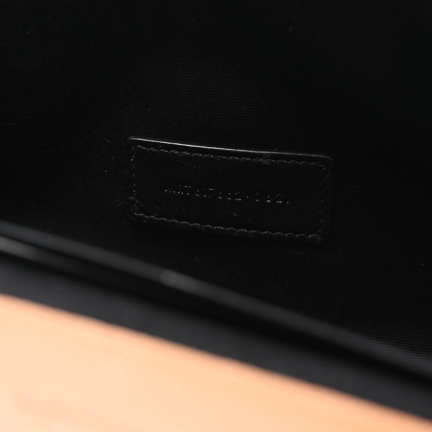 Saint Laurent Grain De Poudre Matelasse Chevron Monogram Cassandre Flap Pouch Natural Dark 7 of 8
