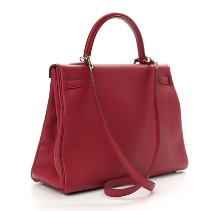 Hermes Togo Kelly Retourne 35 Rubis 3 of 11