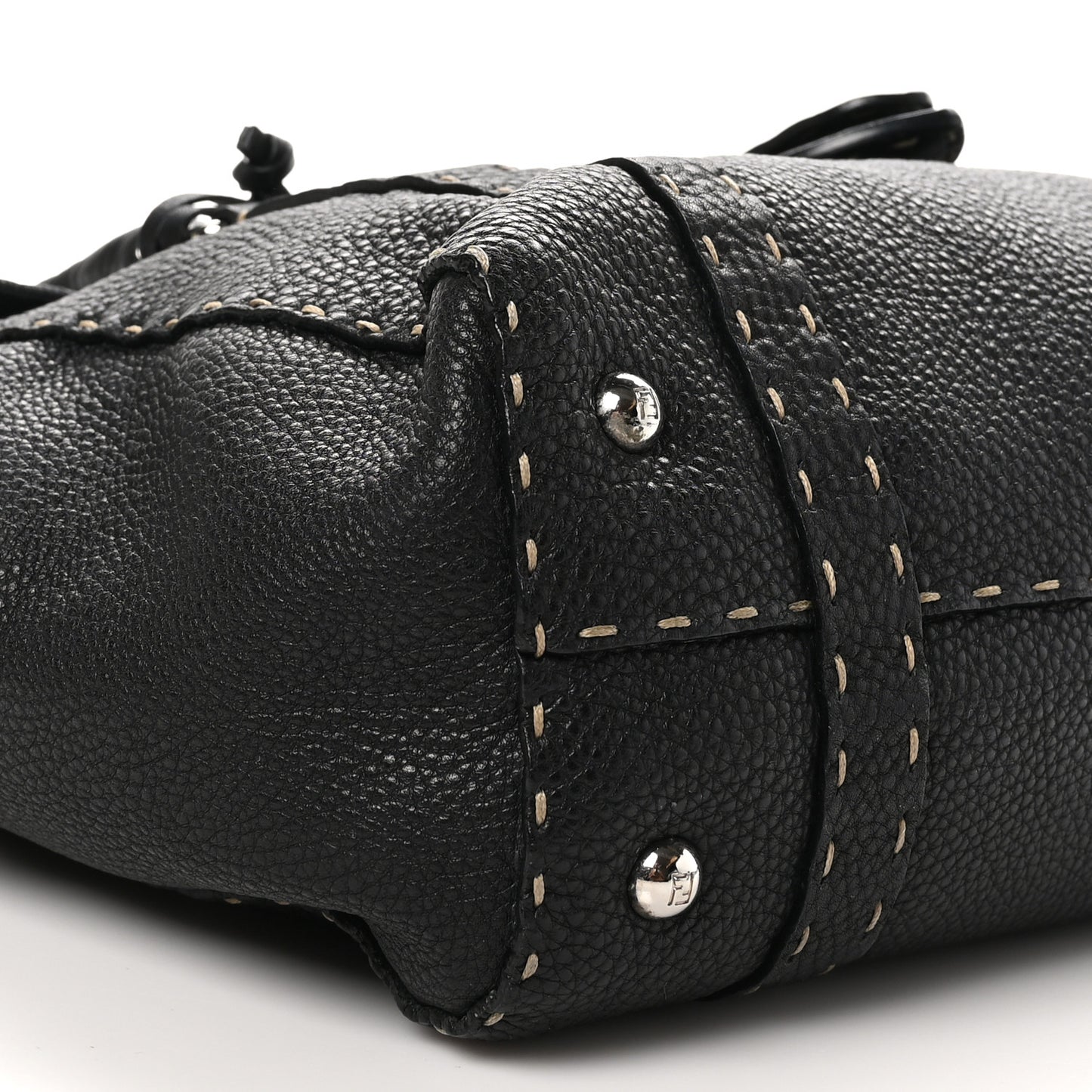 Cuoio Romano Selleria Medium Linda Satchel Black