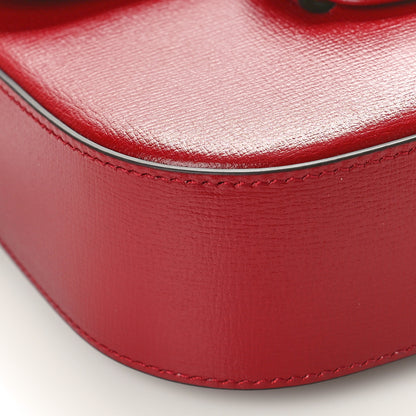 Gucci Azalea Calfskin Web Monochrome Horsebit 1955 Shoulder Bag New Cherry Red 10 of 11