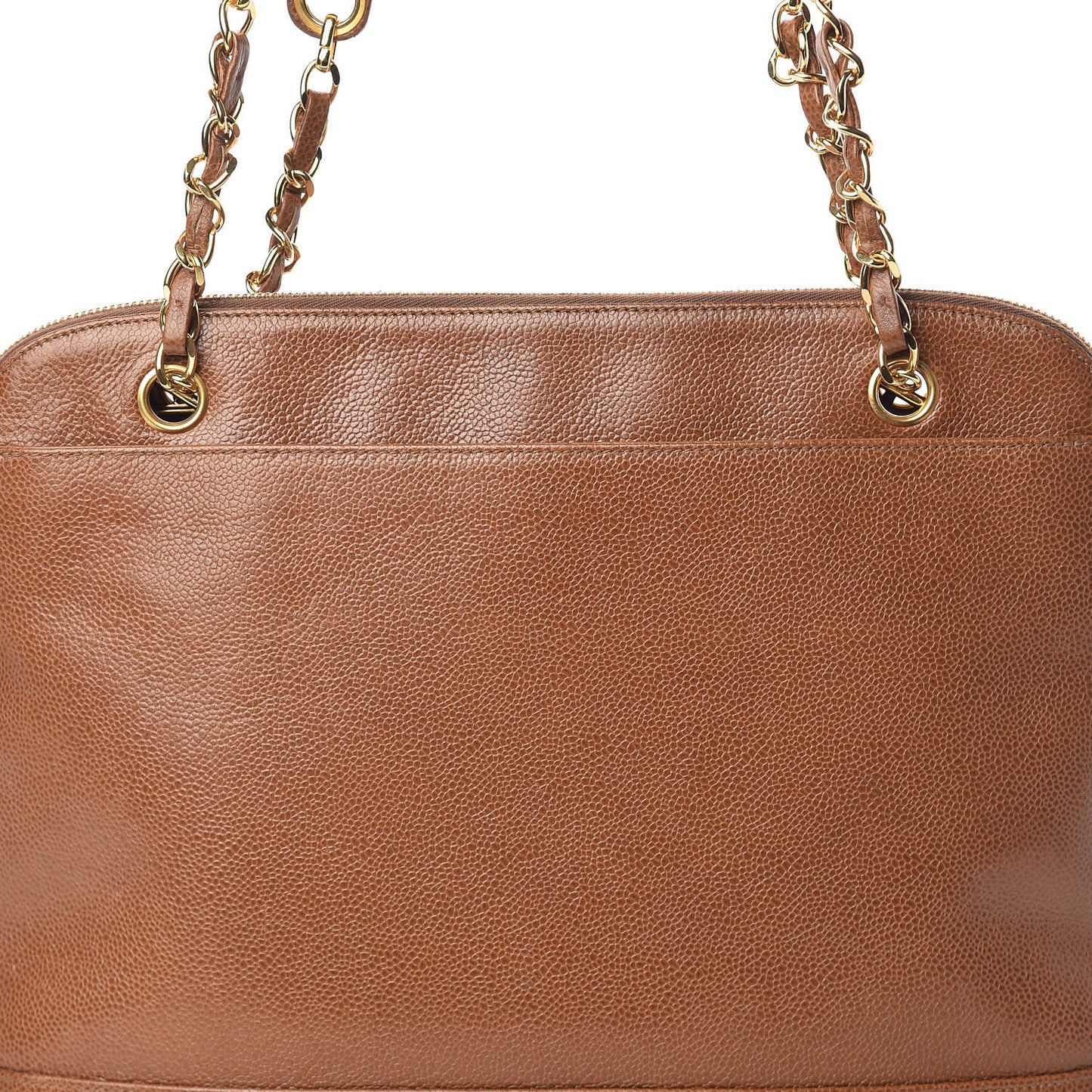 Caviar CC Shoulder Bag Brown