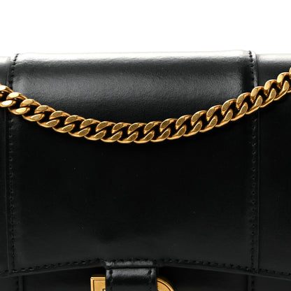 Balenciaga Shiny Box Calfskin Hourglass Chain Bag Black 7 of 9