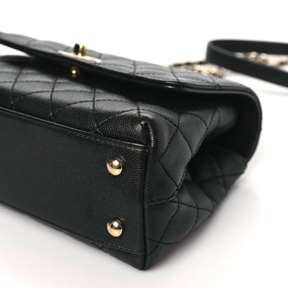 Chanel Caviar Quilted Mini Coco Handle Flap Black 10 of 12