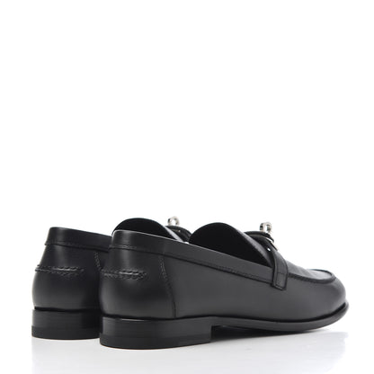 Hermes Calfskin Womens Destin Loafer 38 Black 4 of 14