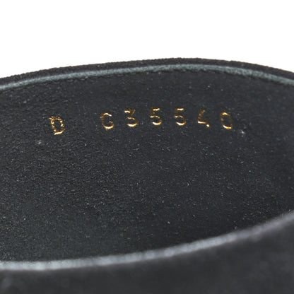 Chanel Suede Patent Calfskin Cap Toe Pearl Mule 38.5 Black 9 of 9