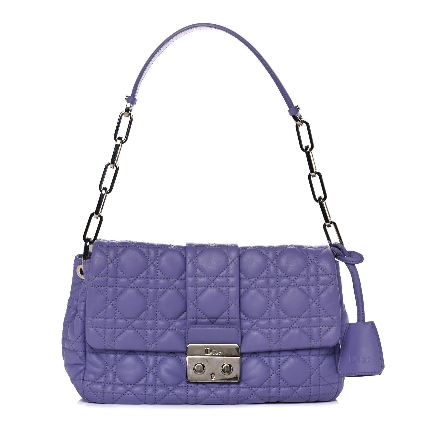 Christian Dior Cannage New Lock Flap Lilac 1 of 15