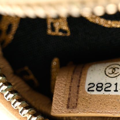 Chanel Metallic Lambskin Quilted Zip Around Classic Coin Purse Gold 7 of 7