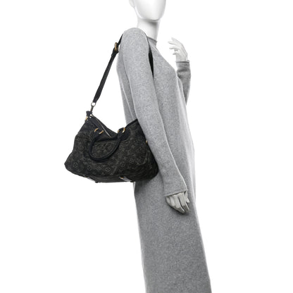 Louis Vuitton Denim Neo Cabby MM Black 2 of 11