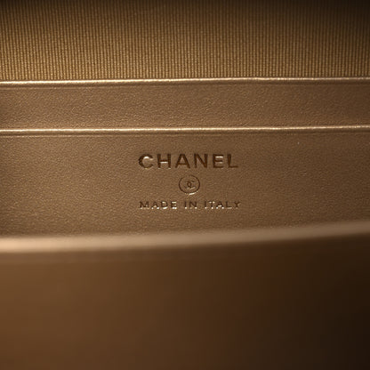 Chanel Lambskin Quilted CC Pearl Crush Camera Case Black 6 of 10