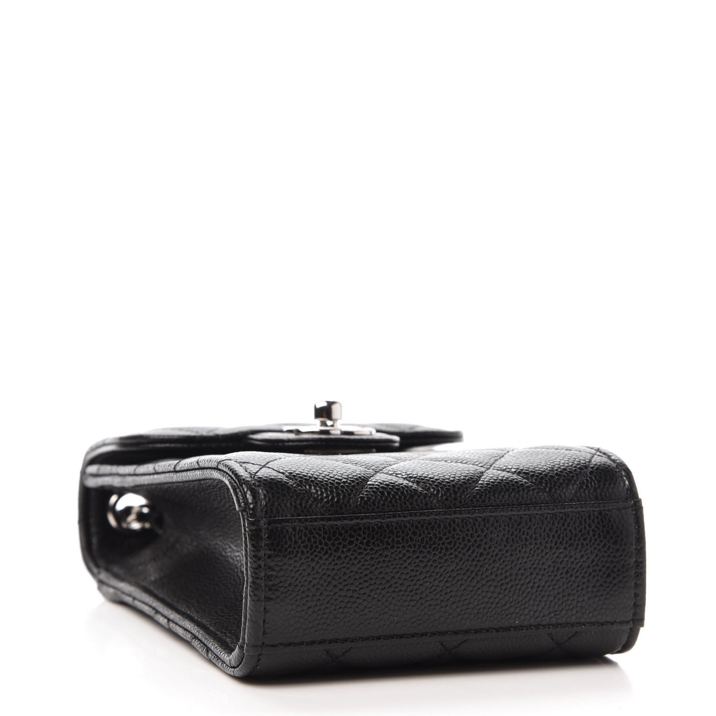 Caviar Quilted Classic Phone Holder Black