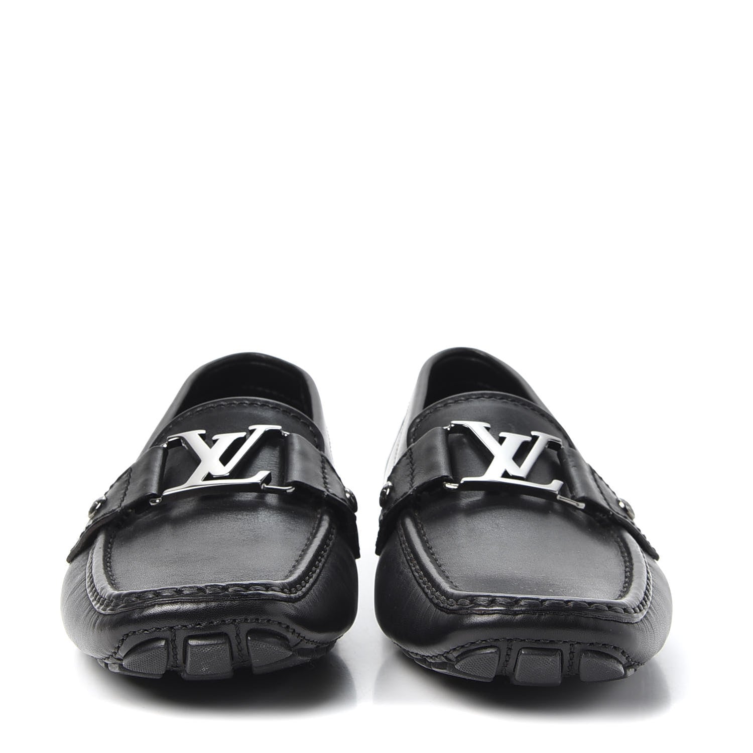 Louis Vuitton Calfskin Mens Monte Carlo Loafers 6 Black 2 of 9