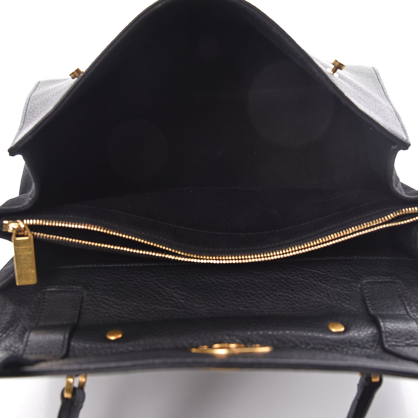 Calfskin Canvas Medium Muse Two Black