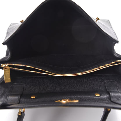 Saint Laurent Calfskin Canvas Medium Muse Two Black 5 of 11
