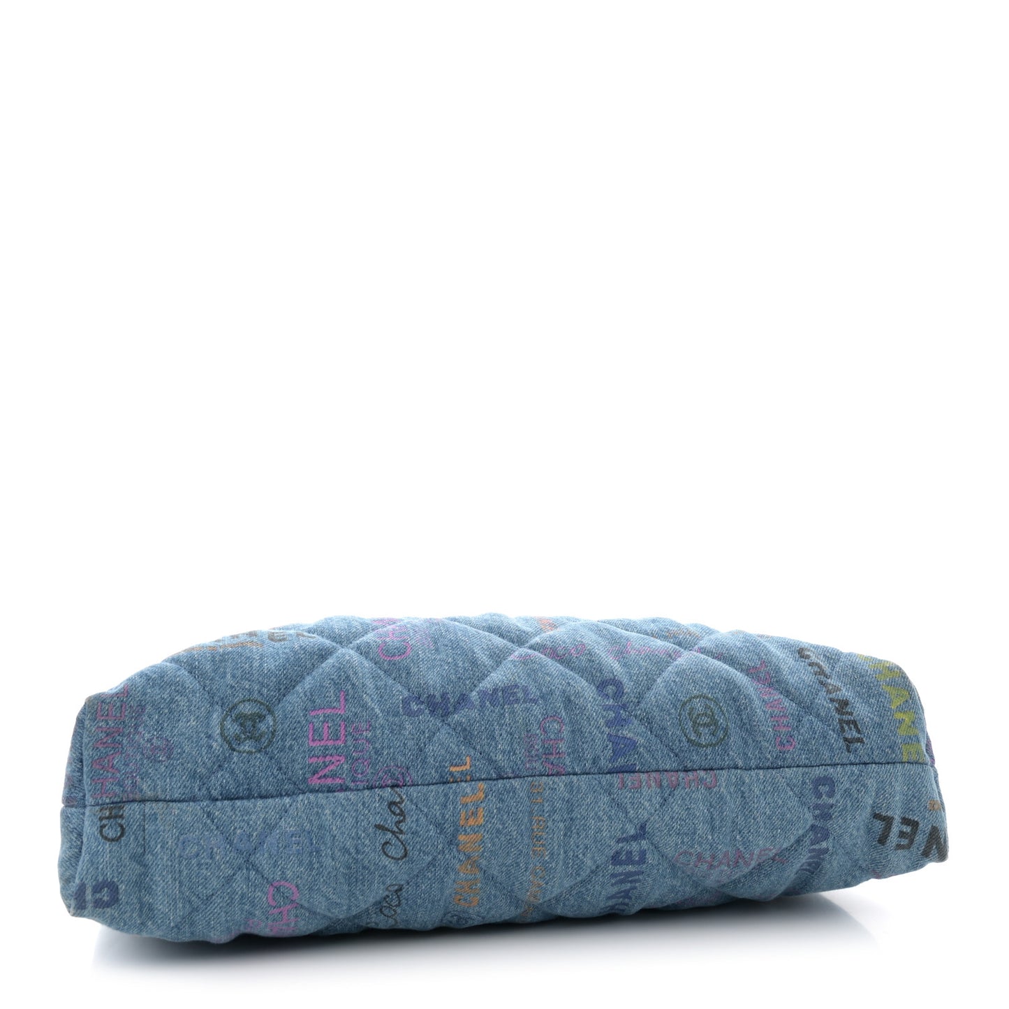 Denim Quilted Denim Mood Maxi Shopping Bag Blue Multicolor