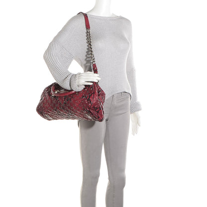 Marc Jacobs Python Embossed Leather Stardust Stam Bordeaux 2 of 8