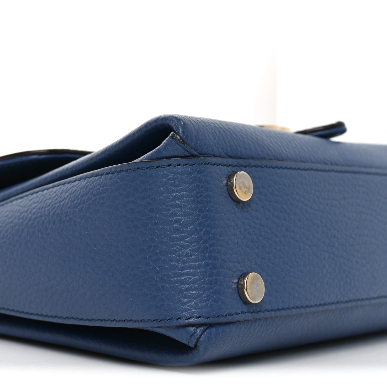 Gucci Dollar Calfskin Interlocking G Top Handle Shoulder Bag Caspian 9 of 10