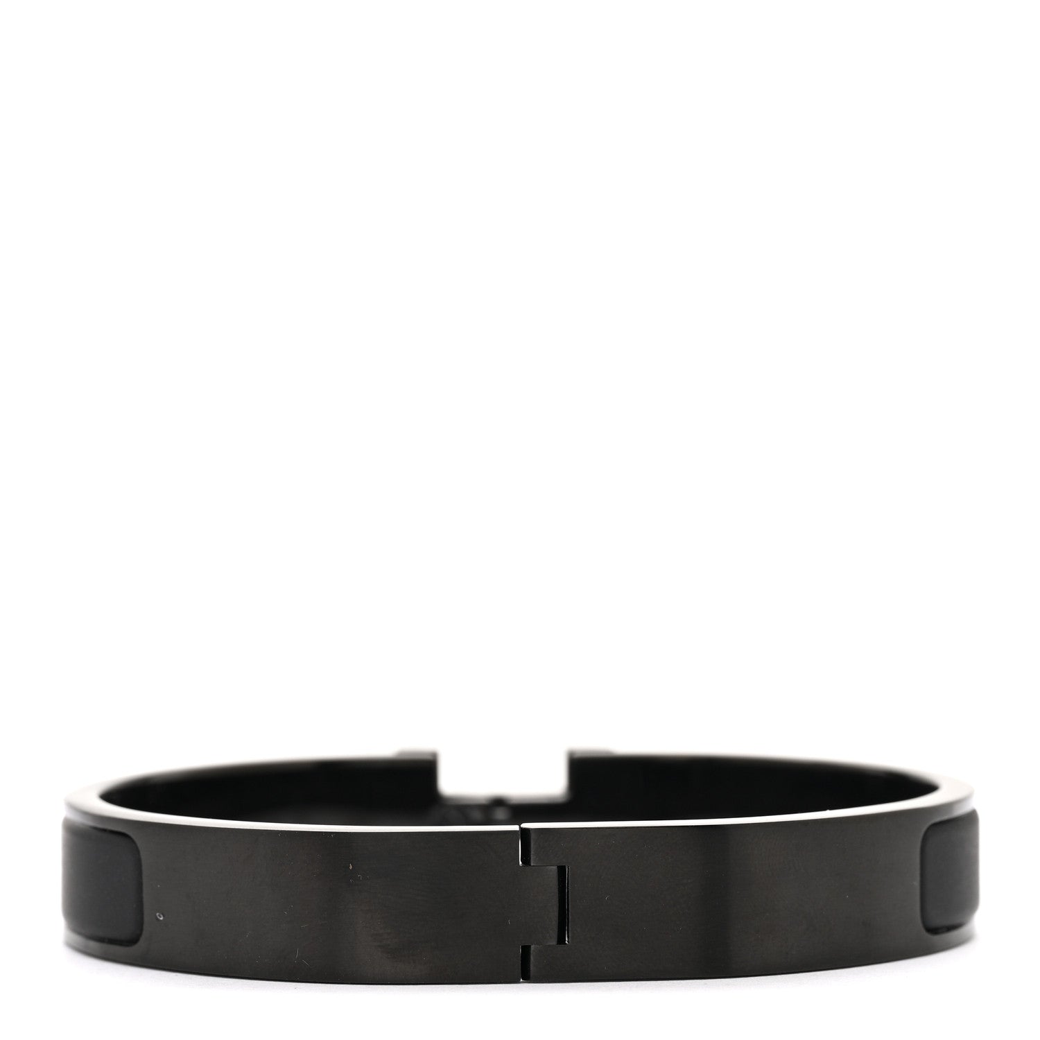 Hermes Matte Enamel Narrow Clic Clac HH Bracelet T4 So Black 3 of 6