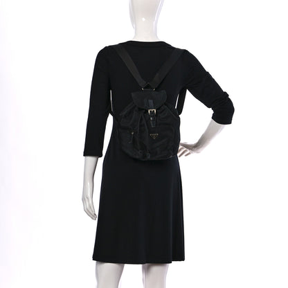 Prada Nylon Vela Mini Cinch Backpack Black 2 of 21