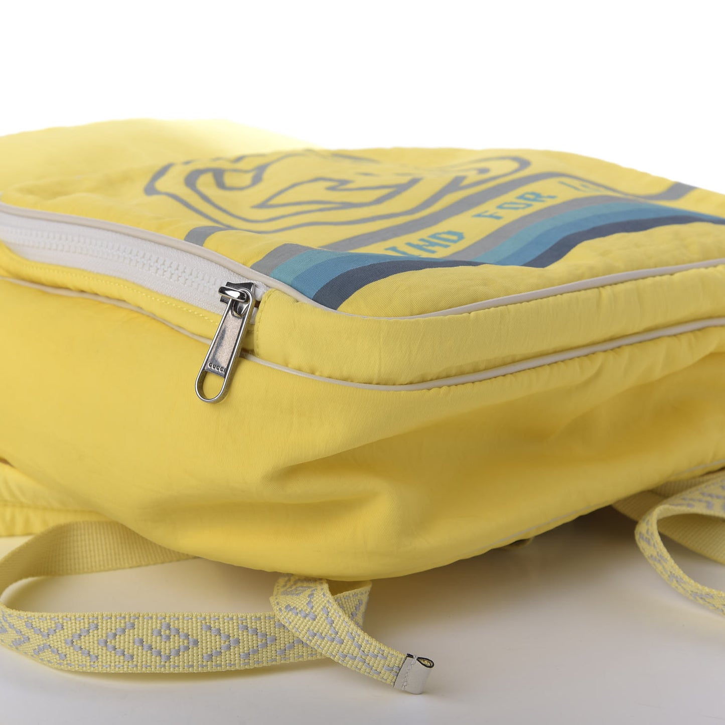 Nylon Twill Blind For Love Interlocking G Backpack Pastel Yellow Multicolor
