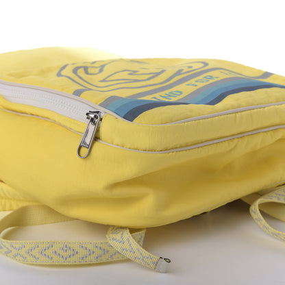 Gucci Nylon Twill Blind For Love Interlocking G Backpack Pastel Yellow Multicolor 4 of 9