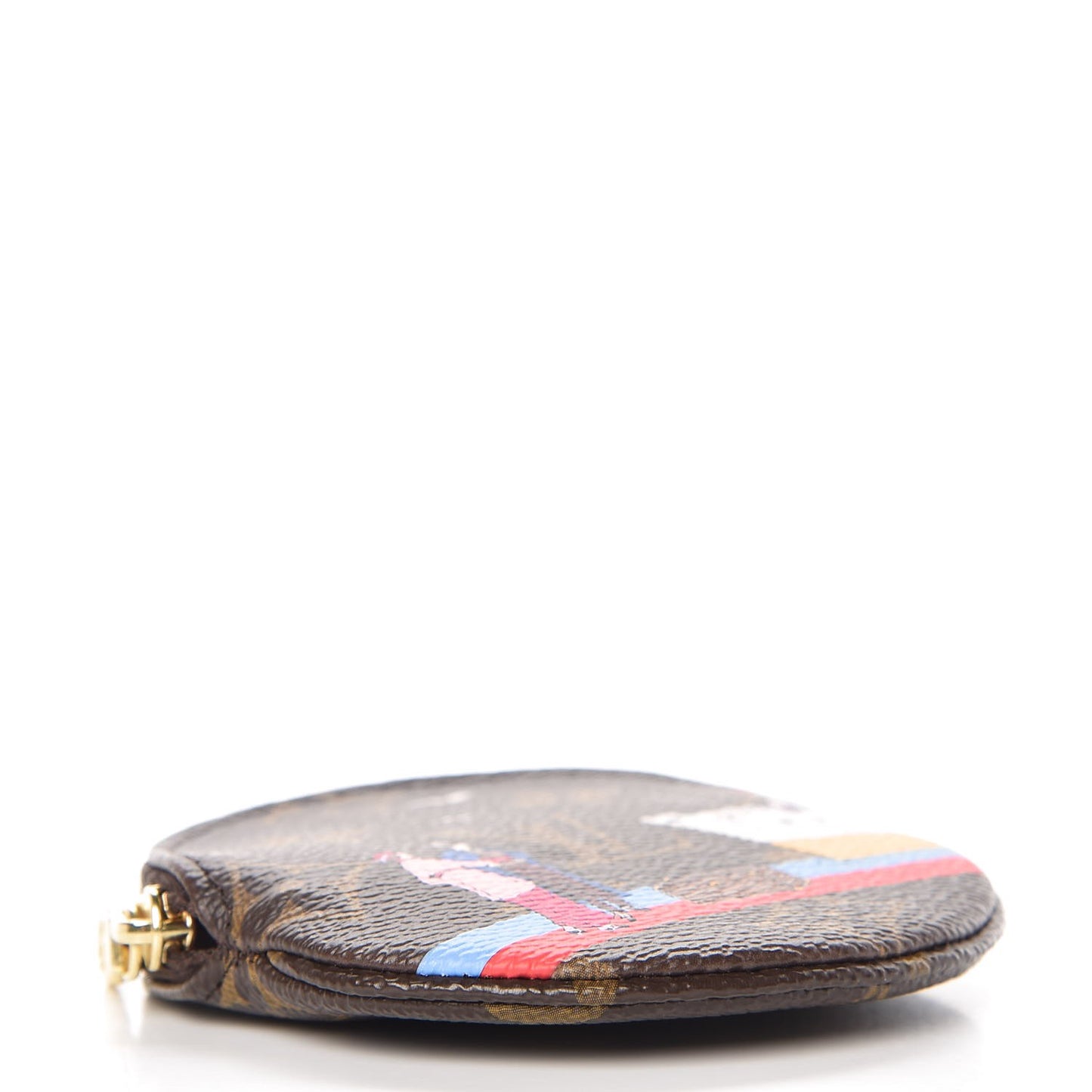 Monogram 2016 Christmas Animation Round Coin Purse Rouge