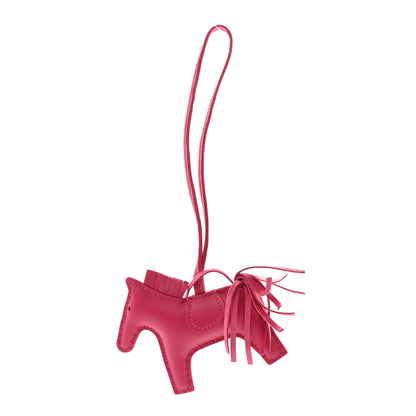 Hermes Milo Lambskin Grigri Rodeo Horse Bag Charm PM Rose Mexico 1 of 3