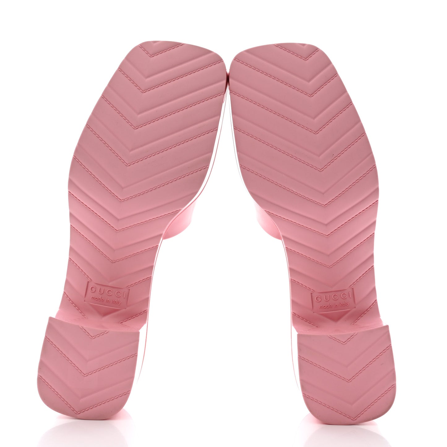Rubber Gucci Logo Womens Platform 20/60mm Slide Sandals 39 Wild Rose