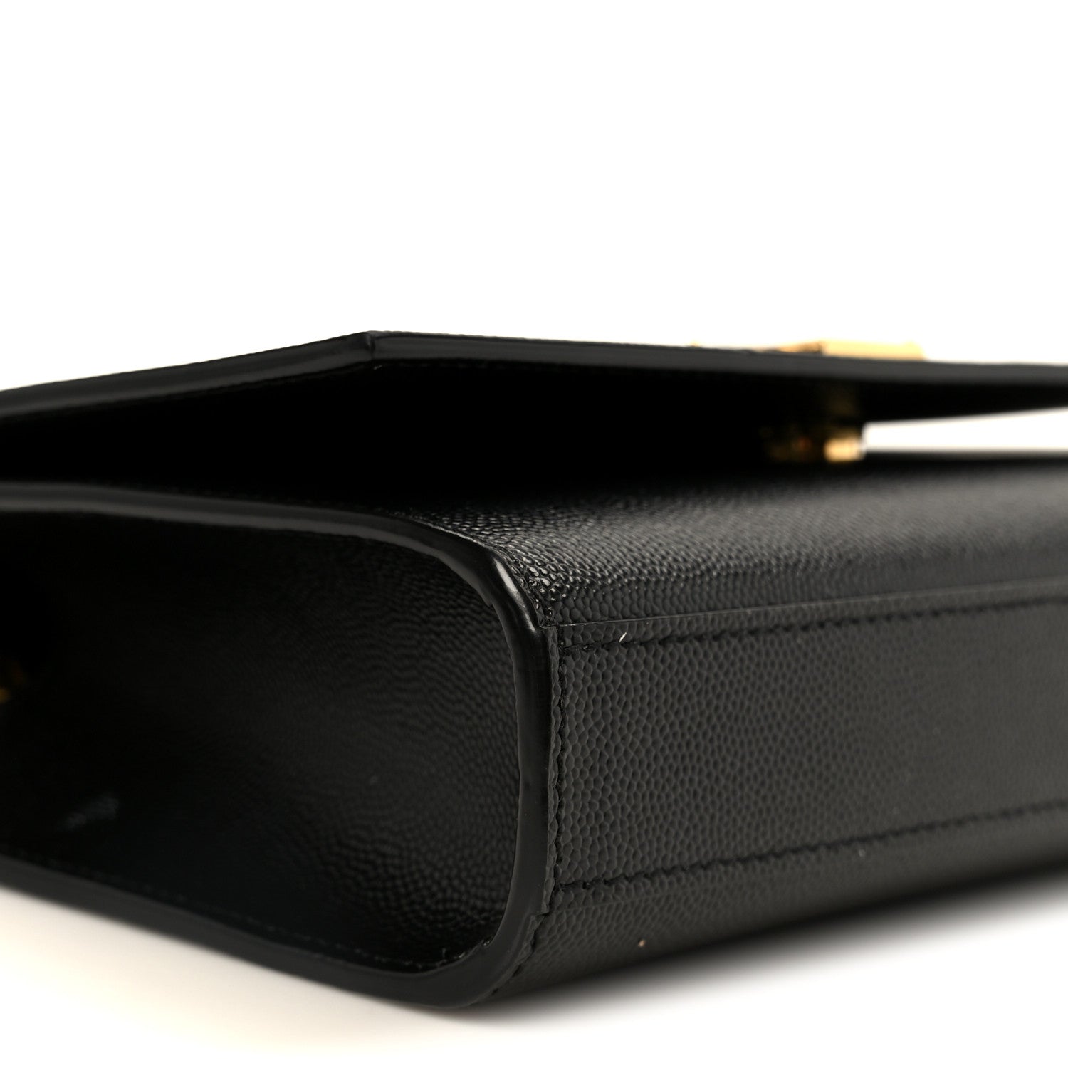 Saint Laurent Grain De Poudre Small Monogram Kate Satchel Black 10 of 12