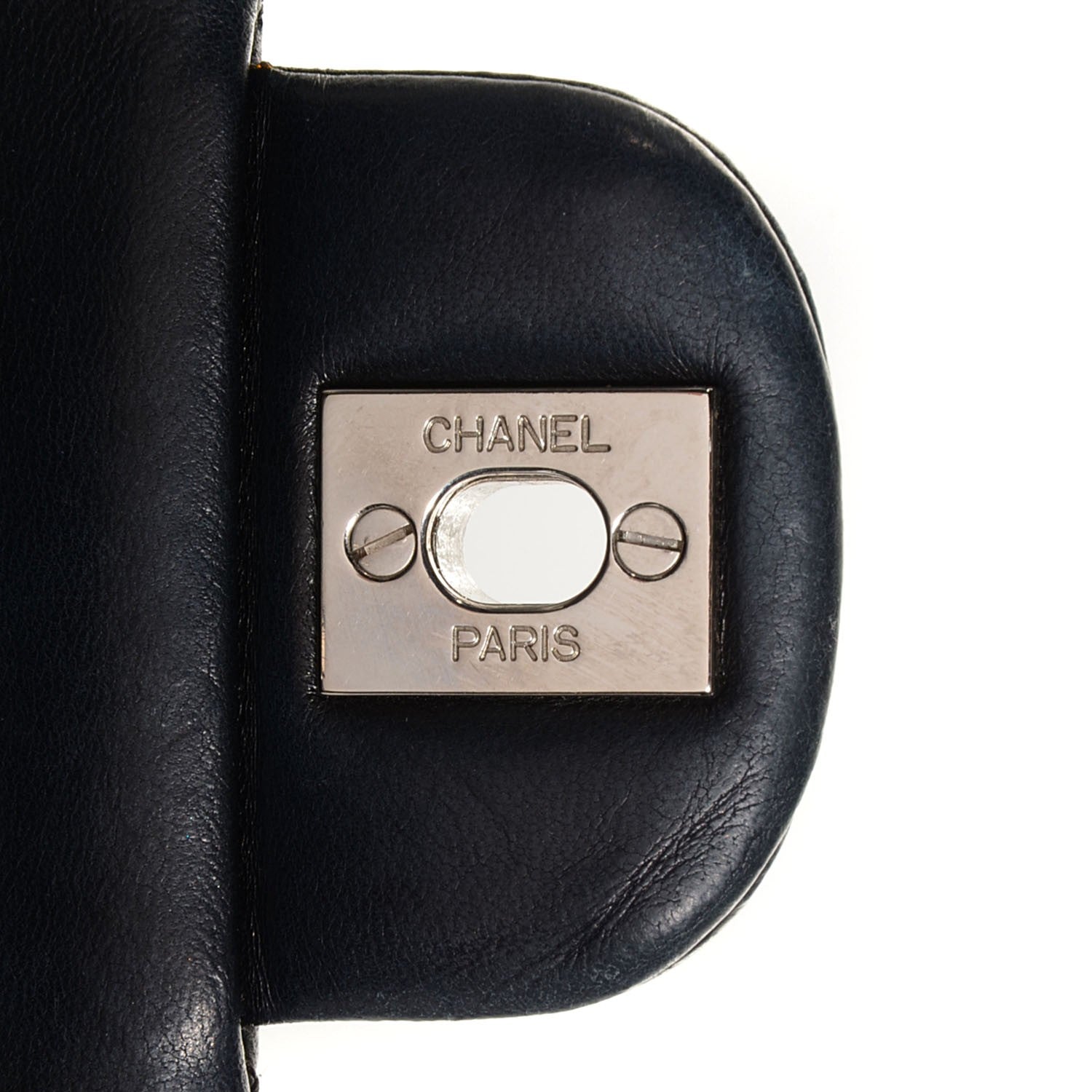Chanel Lambskin Quilted Medium Double Flap Black 8 of 8