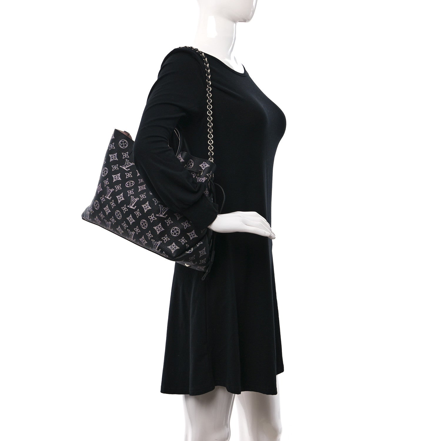 Louis Vuitton Mahina Flight Mode Bella Tote Black 2 of 9