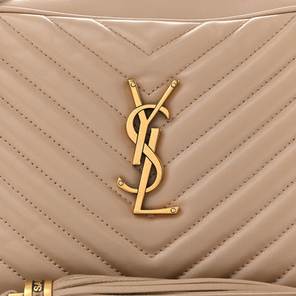 Saint Laurent Calfskin Matelasse Monogram Lou Camera Bag Nude Powder 8 of 10