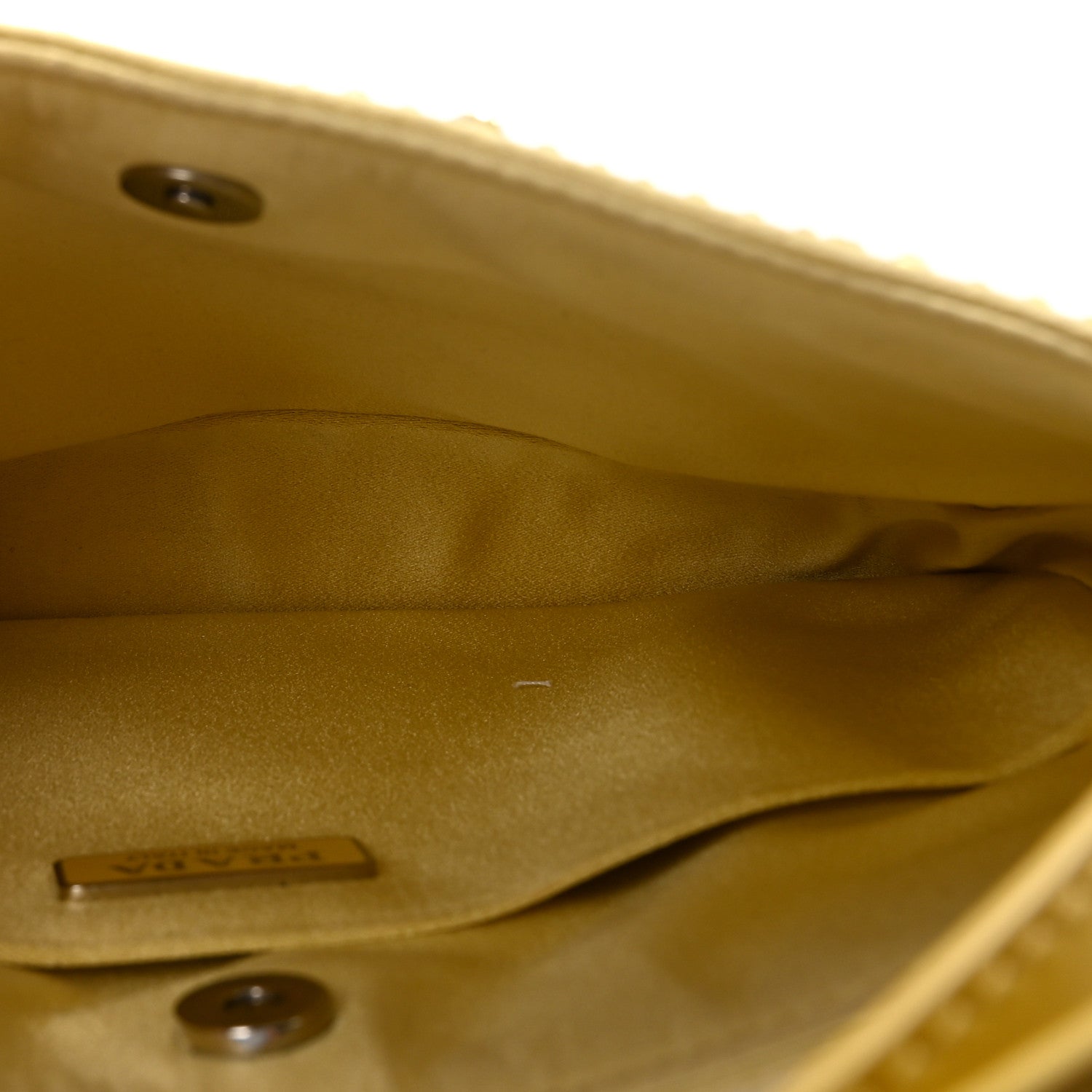 Prada Satin Crystal Cleo Adjustable Strap Shoulder Bag Ananas 4 of 9