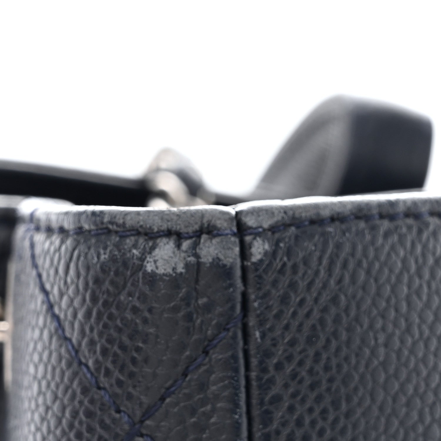 Chanel Caviar Large Shopping Tote Navy 16 of 19
