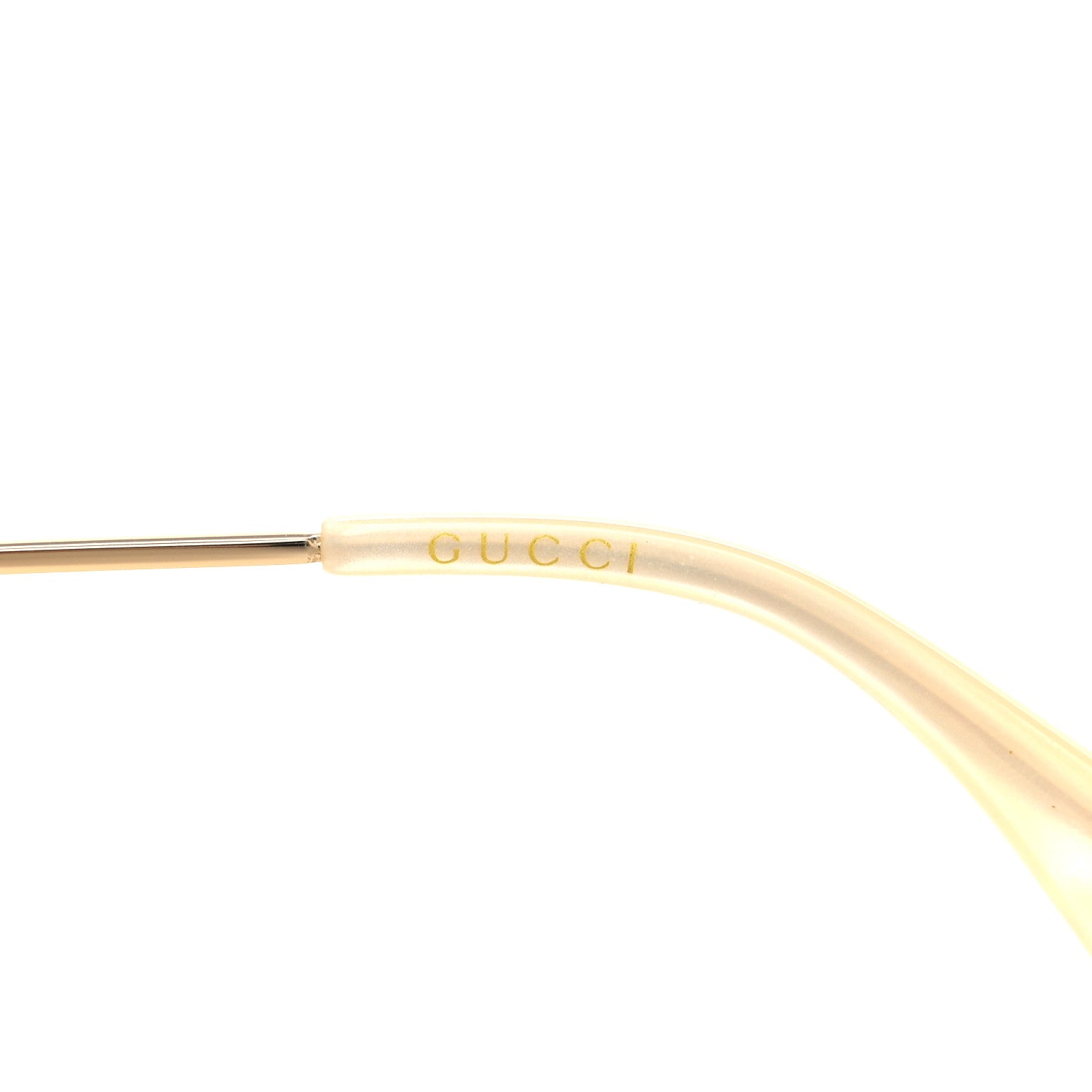 Gucci Metal Round Frame Tiger Print Sunglasses GG0061S Gold 5 of 7