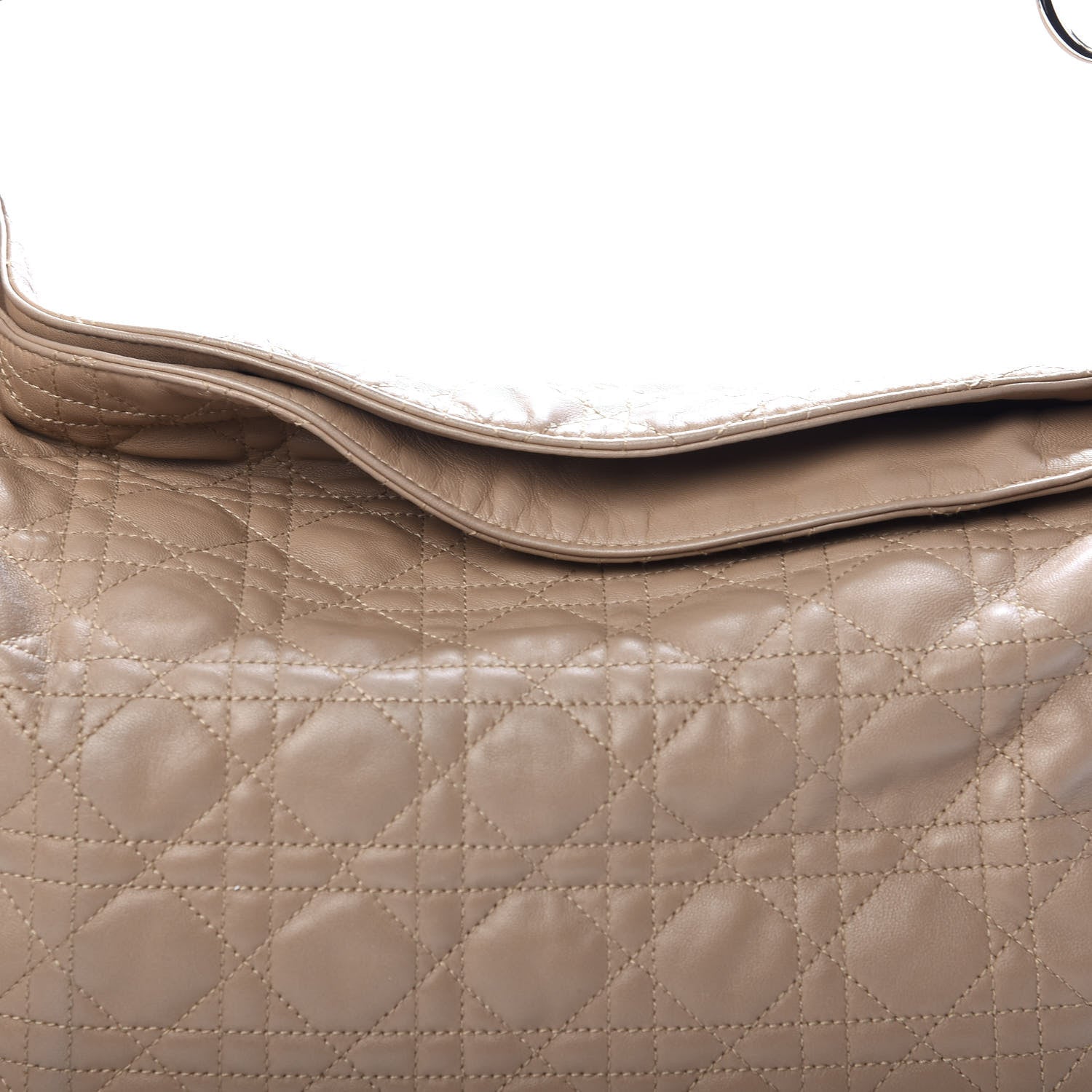 Christian Dior Lambskin Cannage Large Dior Soft Hobo Beige 10 of 10