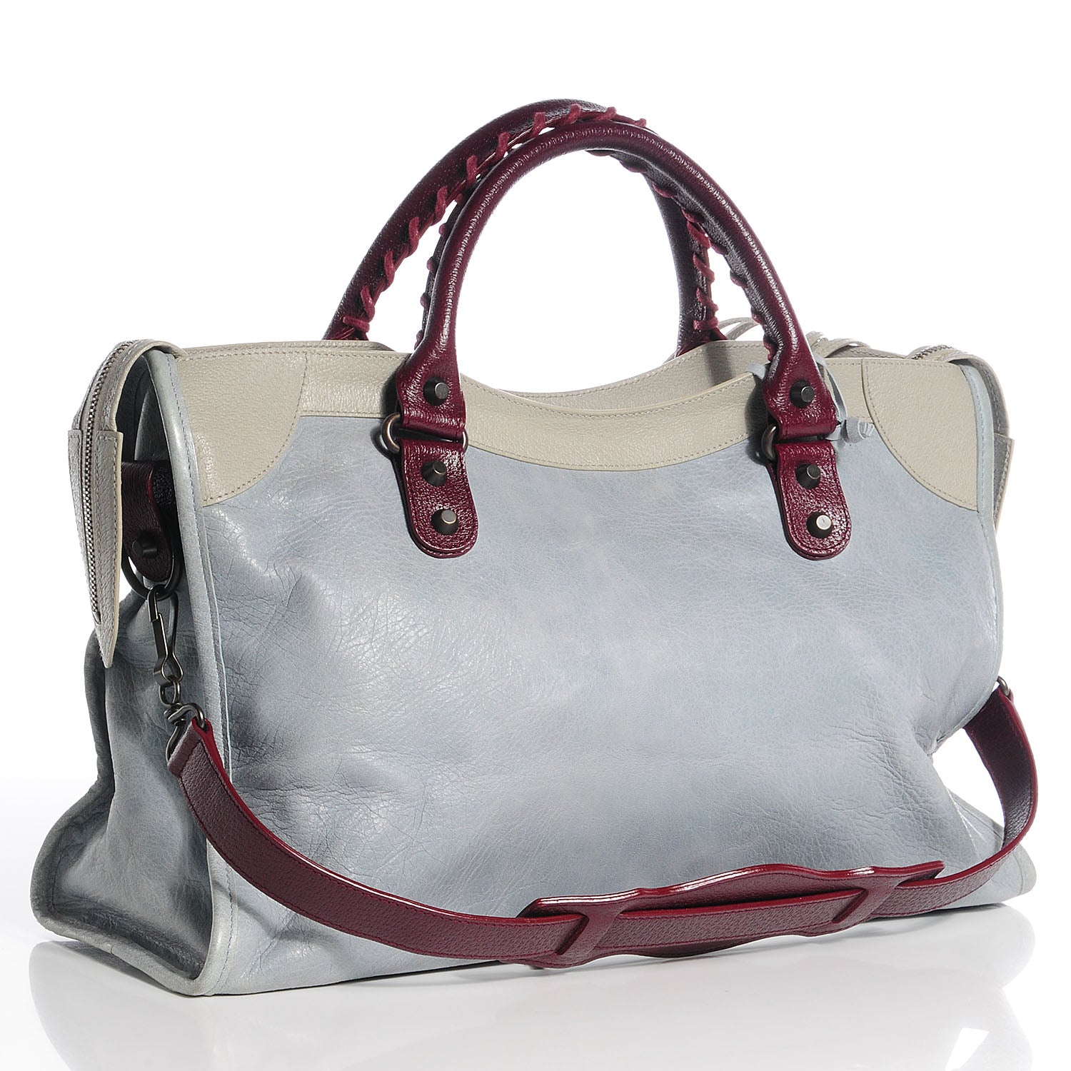 I ジェル 3カラー＋ Balenciaga City forなつさん Balenciaga Agneau Tri-Color City Ciel 80698 – FASHIONPHILE