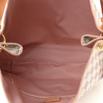 Louis Vuitton Damier Azur Graceful MM Rose Ballerine 4 of 10