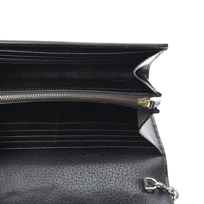 Gucci Calfskin Web Mini Dionysus Chain Wallet Black 4 of 9