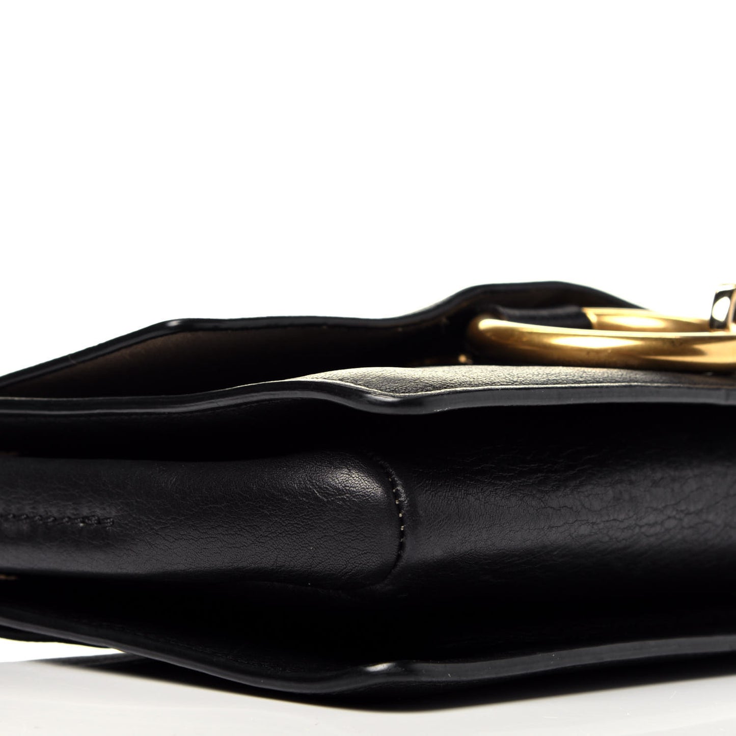 Suede Calfskin Small Faye Shoulder Bag Black