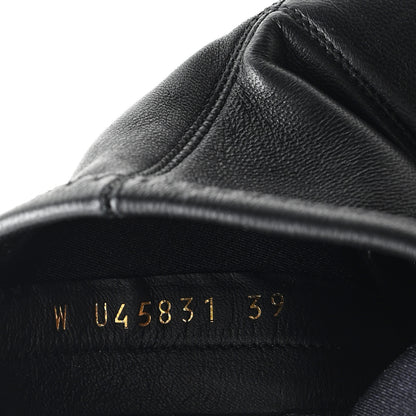 Chanel Stretch Lambskin Cap Toe CC Short Boots 39 Black 8 of 9