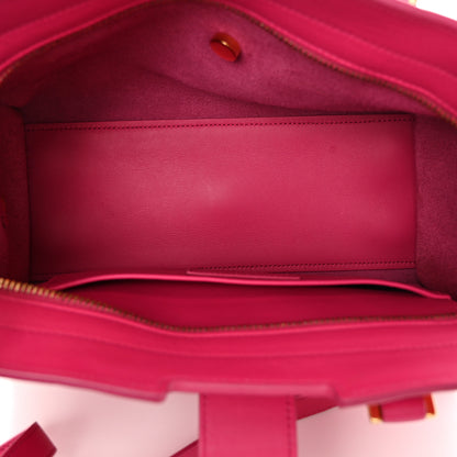 Saint Laurent Calfskin Baby Monogram Cabas Fuchsia 5 of 12