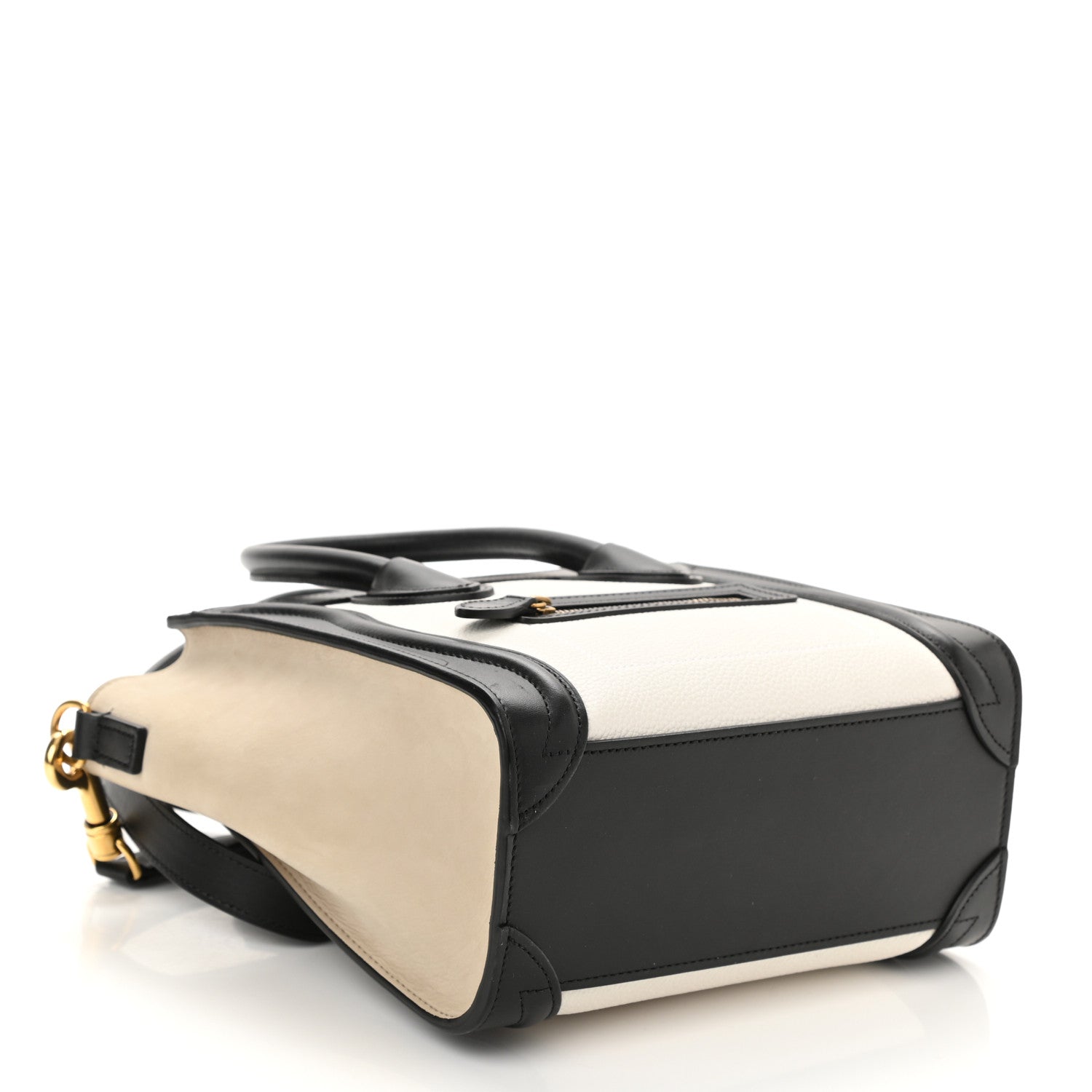 Celine Smooth Drummed Calfskin Nano Tri-Color Luggage White 4 of 9