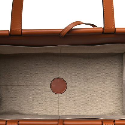 Loewe Grained Calfskin Cushion Tote Tan 5 of 11