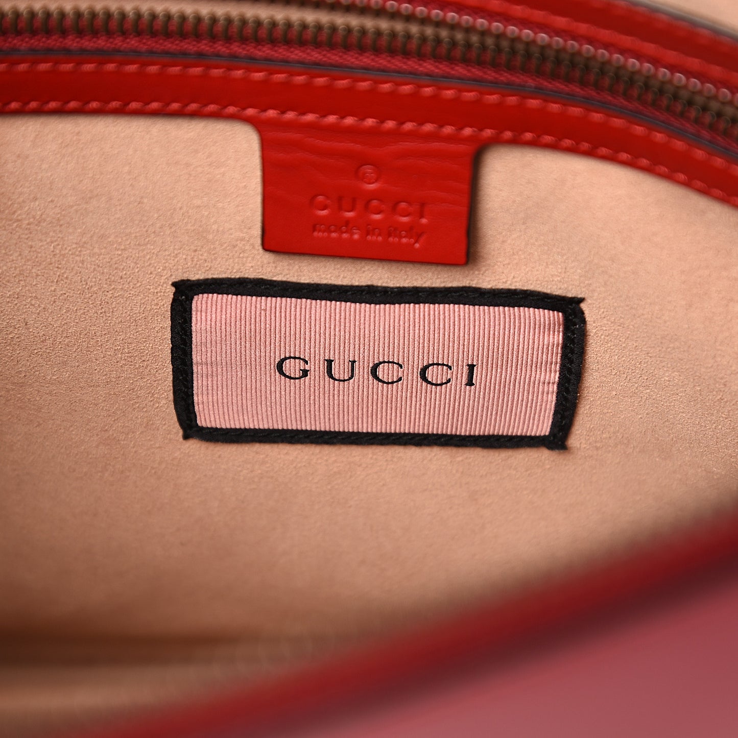 Calfskin Diamond GG Messenger Bag Red