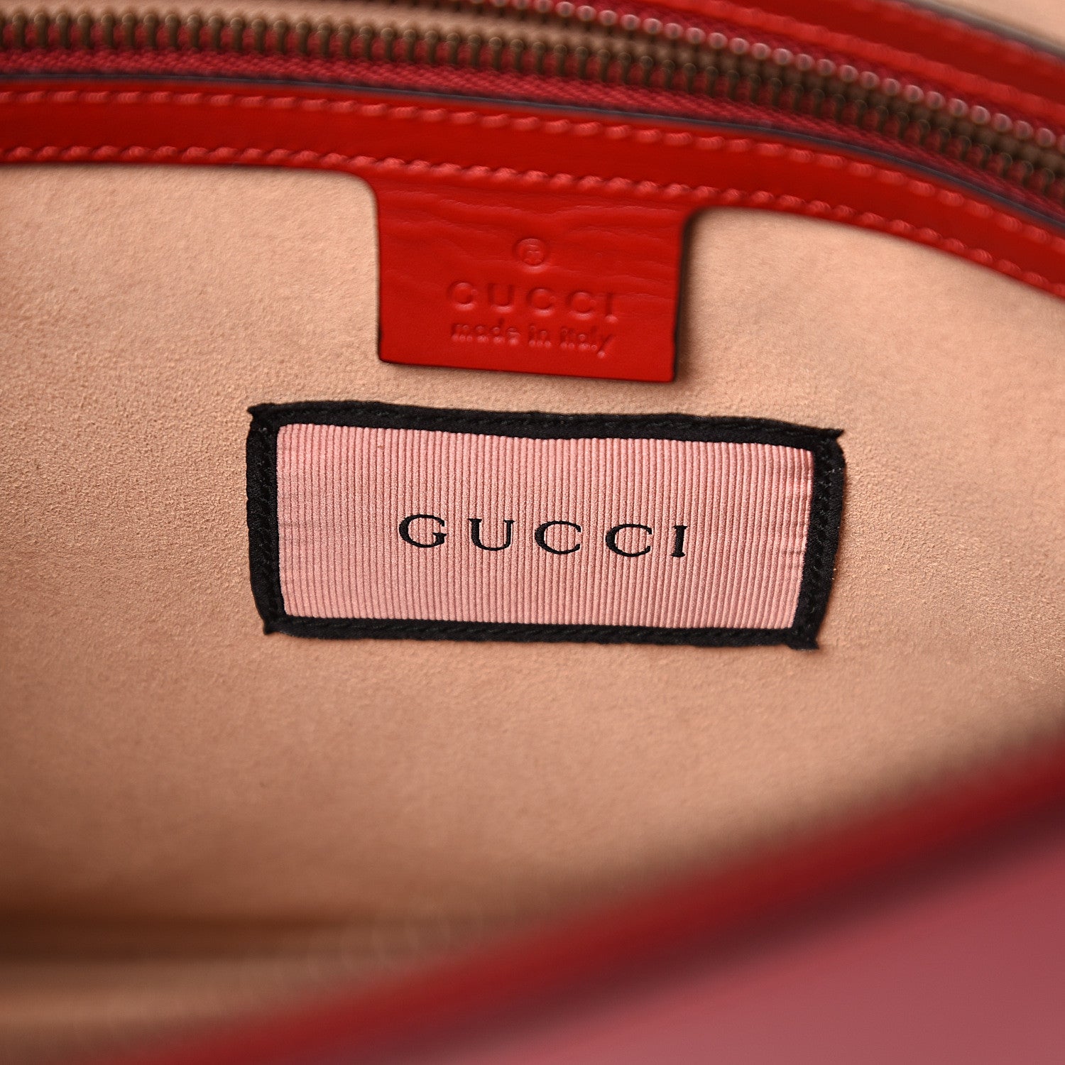 Gucci Calfskin Diamond GG Messenger Bag Red 7 of 10